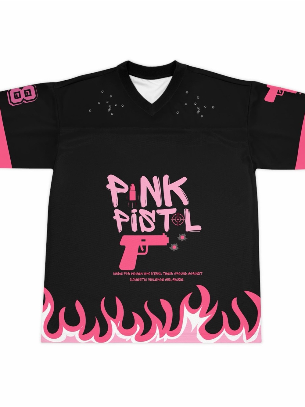 Pink Pistol Black & Pink women's Jersey
